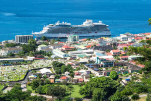 Panoramic View Of Roseau, Capital Of Dominica